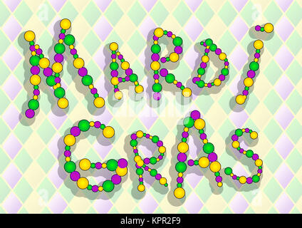 inscription mardi gras Stock Photo