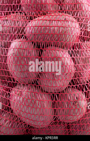 Sack of potatoes close-up Stock Photo