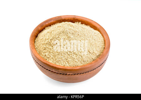 Flour sesame in bowl Stock Photo