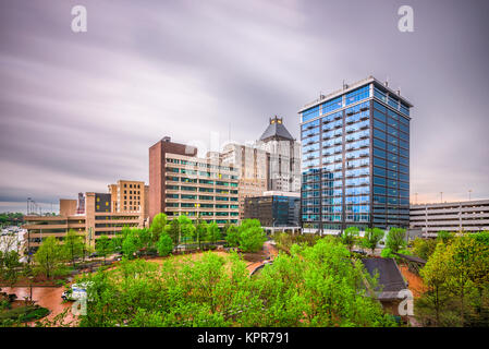 Greensboro, North Carolina, USA downtown skyline. Stock Photo