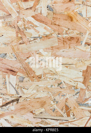 Close up texture of oriented strand board - OSB Stock Photo