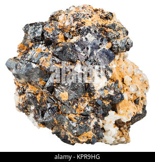 white rock-crystal with galenite texture as very nice mineral ...
