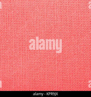 square textile background - red silk cloth Stock Photo