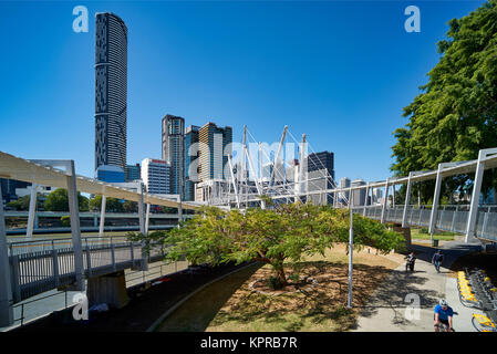 Residential buildings at riverfront in Brisbane, Queensland, Australia Stock Photo