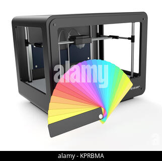3d color printer Stock Photo