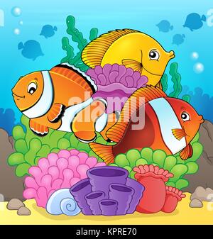 Coral reef fish theme image 7 Stock Photo