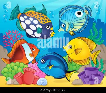 Coral reef fish theme image 8 Stock Photo