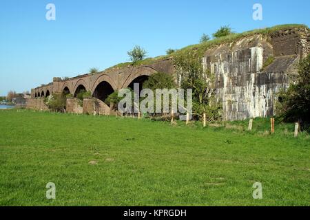 old railway bridge wesel Stock Photo