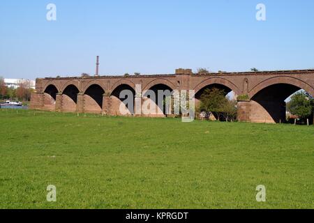 old railway bridge wesel Stock Photo