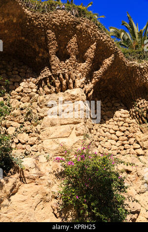 Detail from Park Guell, Barcelona, Catalunya, Spain Stock Photo
