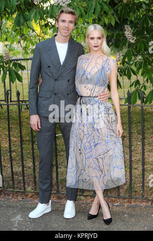 Poppy Delevingne and husband James Cook attend The Serpentine Gallery Summer Party at The Serpentine Gallery in London. 2nd July 2015 © Paul Treadway Stock Photo