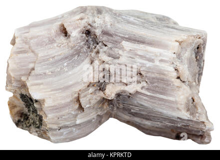 raw Baryte (barite) gemstone isolated on white Stock Photo