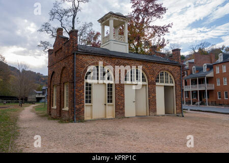 USA West Virginia WV Harpers Ferry in the fall autumn John Browns Fort Stock Photo