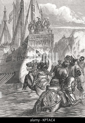 The reception of Emperor Sigismund, England, 1416 Stock Photo