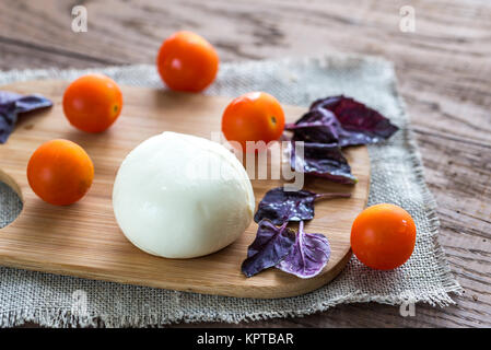 Mozzarella with tomatoes Stock Photo