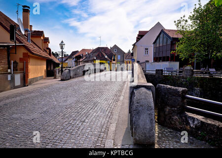 Streets of old Samobor town, Prigorje, Croatia Stock Photo