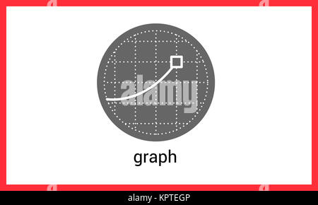 Diagram contour outline vector icon. Chart linear pictogram Stock Photo ...