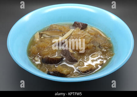 Braised Fish Maw in Red Gravy Stock Photo