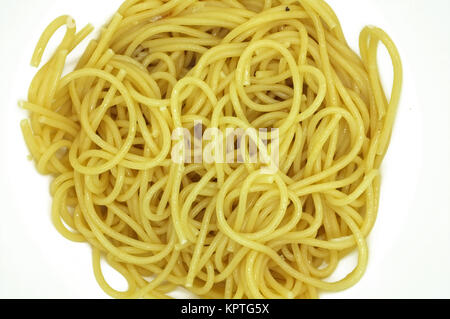 Cooked spaghetti Stock Photo