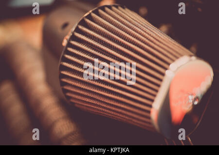 Color image of a motorcycle air filter Stock Photo - Alamy