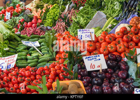 vegetables on a turkish market in istanbul Stock Photo