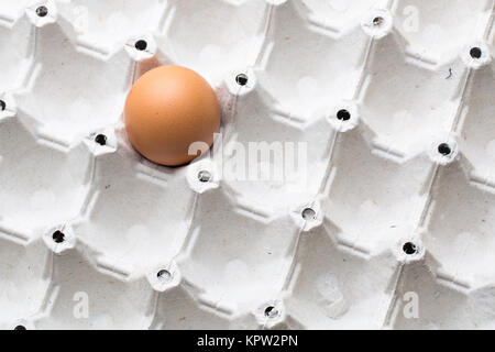 Eggs on white background Stock Photo