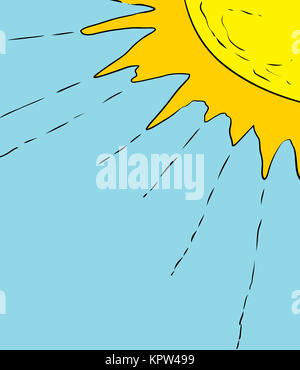 Sun Extending Rays Illustration of rays extending from sun Stock Photo - Alamy