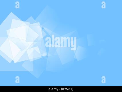 White squares on blue Stock Photo