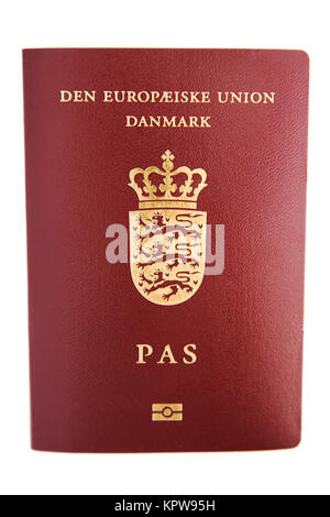 Danish passport Stock Photo