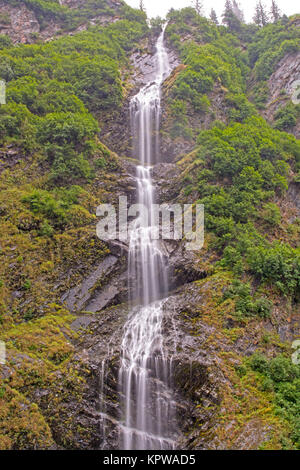 Dramatic Falls in the Mist Stock Photo