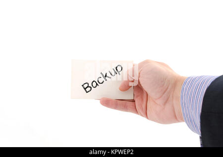 Backup text concept Stock Photo