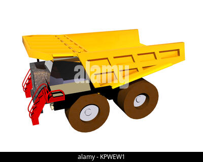 Tipping truck exempted Stock Photo