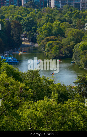 Lago de Chapultepec (Chapultepec Lake) in Chapultepec Park, Mexico City, Mexico Stock Photo