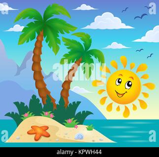 Tropical island theme image 9 Stock Photo