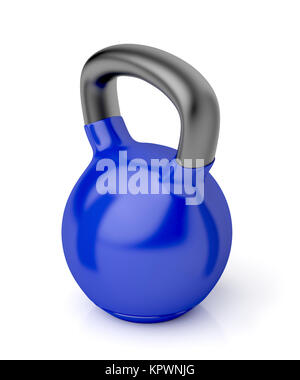 Kettlebell on white Stock Photo