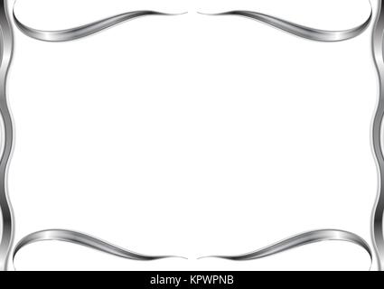 Abstract wavy pattern frame Stock Photo