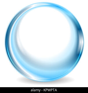 Blue abstract circle shape design Stock Photo