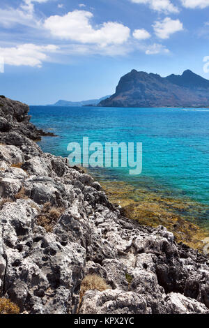 Kolymbia beach with the rocky coast in Greece Stock Photo - Alamy