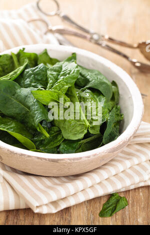 Fresh spinach leaves. Stock Photo