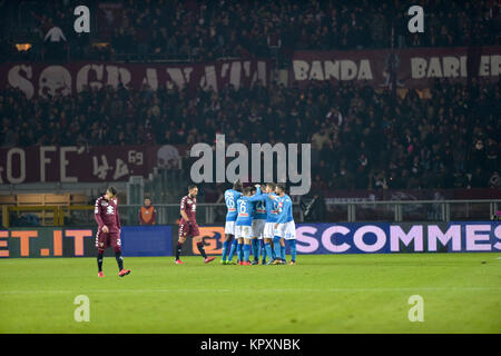 Turin, Italy. 16th Dec, 2017. during the Serie A football match between Torino FC and SSC Napoli at Stadio Olimpico Grande Torino on 16 december, 2017 in Turin, Italy. Credit: Antonio Polia/Alamy Live News Stock Photo