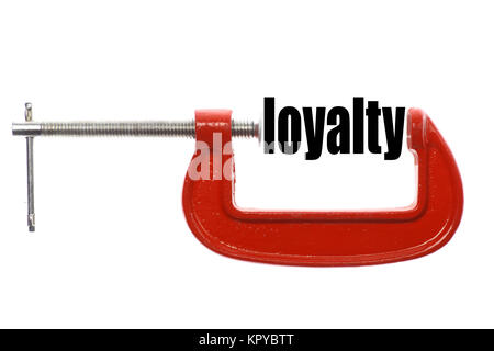 Compressed loyalty concept Stock Photo