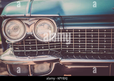 Vintage car headlight Stock Photo