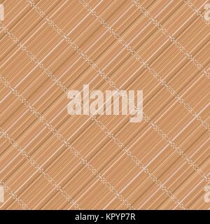 Japanese bamboo mat. Diagonal. Seamless pattern. Abstract wooden background. Asian wallpaper. Japanese and chinese traditional theme. Background of ba Stock Vector