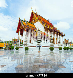 Wat Suthat Thep Wararam, Bangkok, Thailand Stock Photo