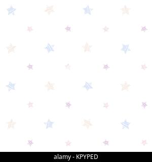 Small scratched stars. Seamless pattern. Plain abstract texture. Pale colored grunge background. For For wallpaper, web page or printing on fabric. Wh Stock Vector