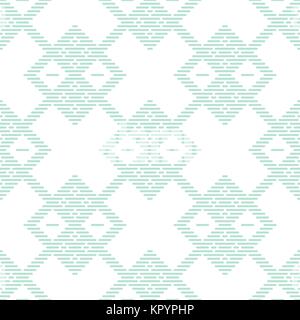 Asian embroidery motif. Kogin technique. Abstract seamless pattern. Japanese traditional ornament. Geometric illustration. Ornament for stitching. For Stock Vector