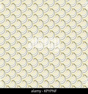 Colorful fan background. Based on Traditional Japanese Embroidery. Abstract Seamless pattern. Based on Sashiko stitching. Black white and yellow textu Stock Vector