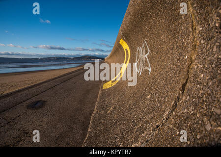 Baglan Bay and Aberavon Sands, West Glamorgan, South Wales, UK. Stock Photo