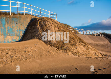 Baglan Bay and Aberavon Sands, West Glamorgan, South Wales, UK. Stock Photo