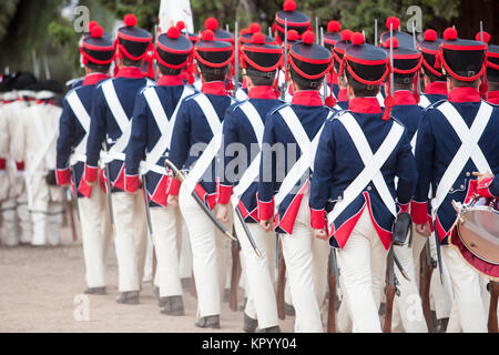 6th Infantry Regiment Saboya period dressed Stock Photo